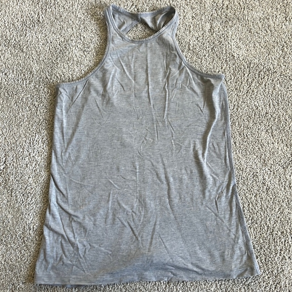 Lululemon high neck tank with open back